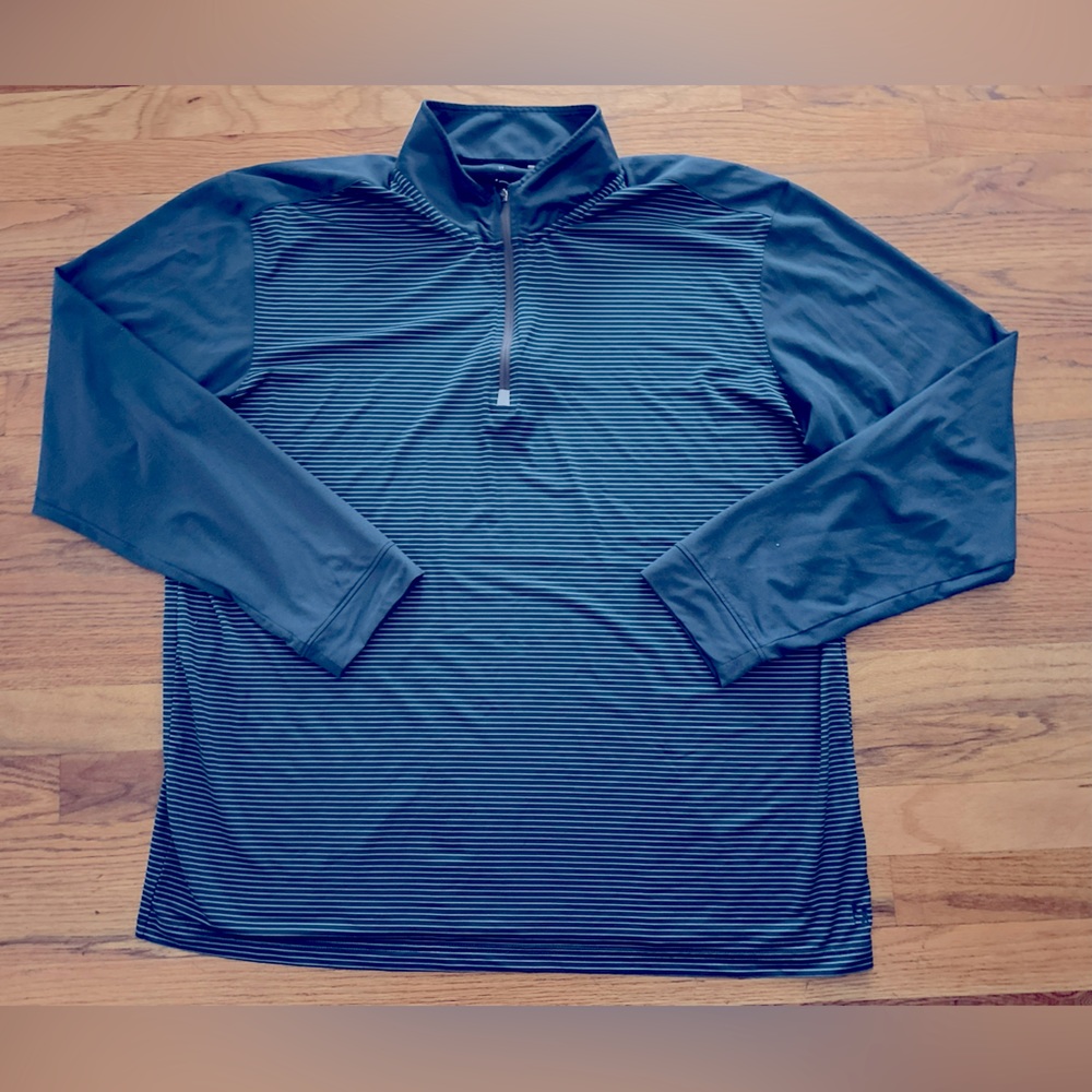 Zyia Active Mens Performance 1/4 Zip Pullover Top  Long Sleeve Size XL